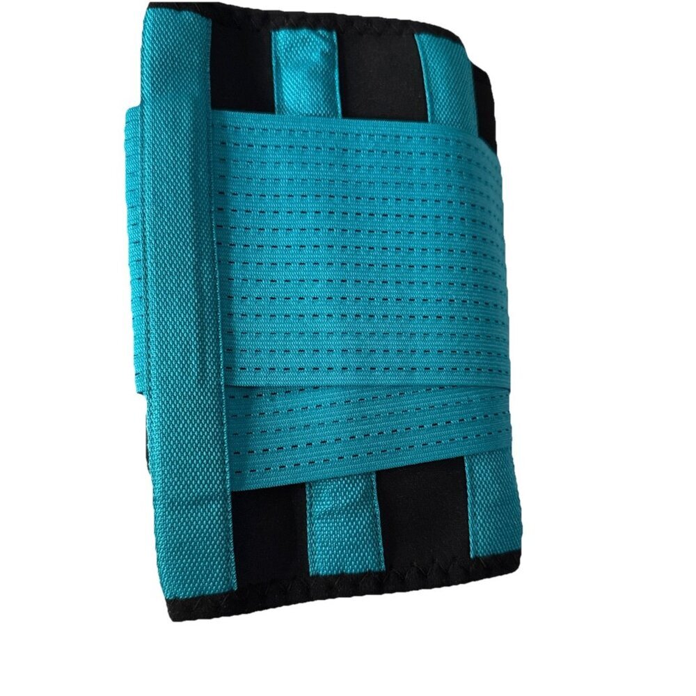 ActiveBak Clever Back Support Brace Double Adjustment Black Turquoise SMALL - Picture 2 of 9